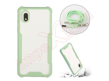 Green and transparent case with lanyard for Samsung Galaxy A01 Core (SM-A013)